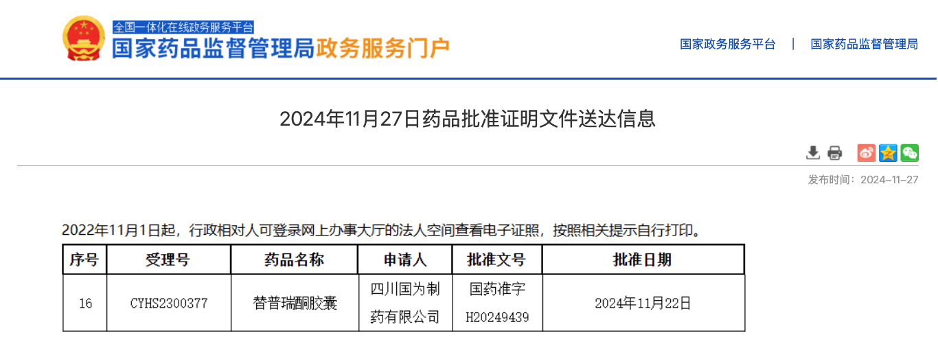 批件截圖